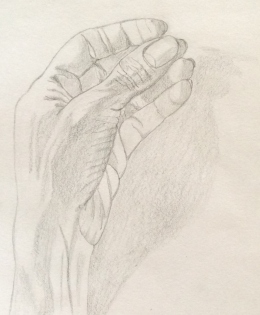 The hand (1). Pencil