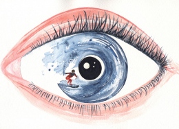 Bipolar disorder (1). Watercolour